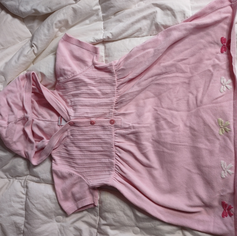 Pink sweater dress Gymboree size 6